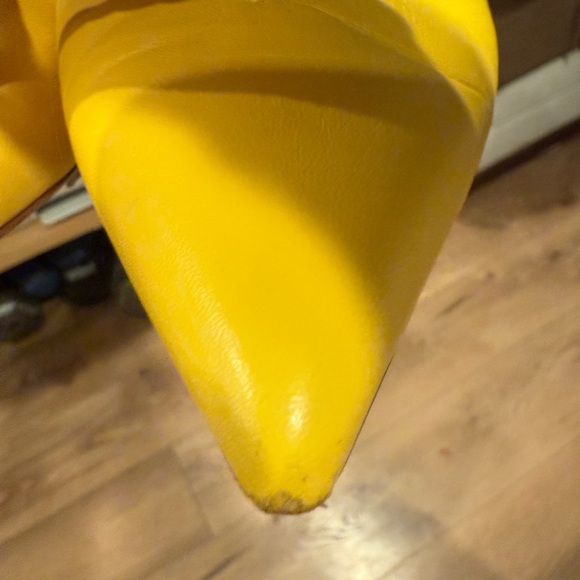 Malone Souliers X ROKSANDA 37/5 ITALY Yellow and Black Mules - Picture 11 of 15